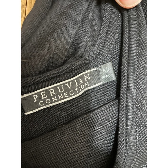 Peruvian Connection Black Pima Cotton Knit Maxi Dress Sleeveless - Picture 2 of 7